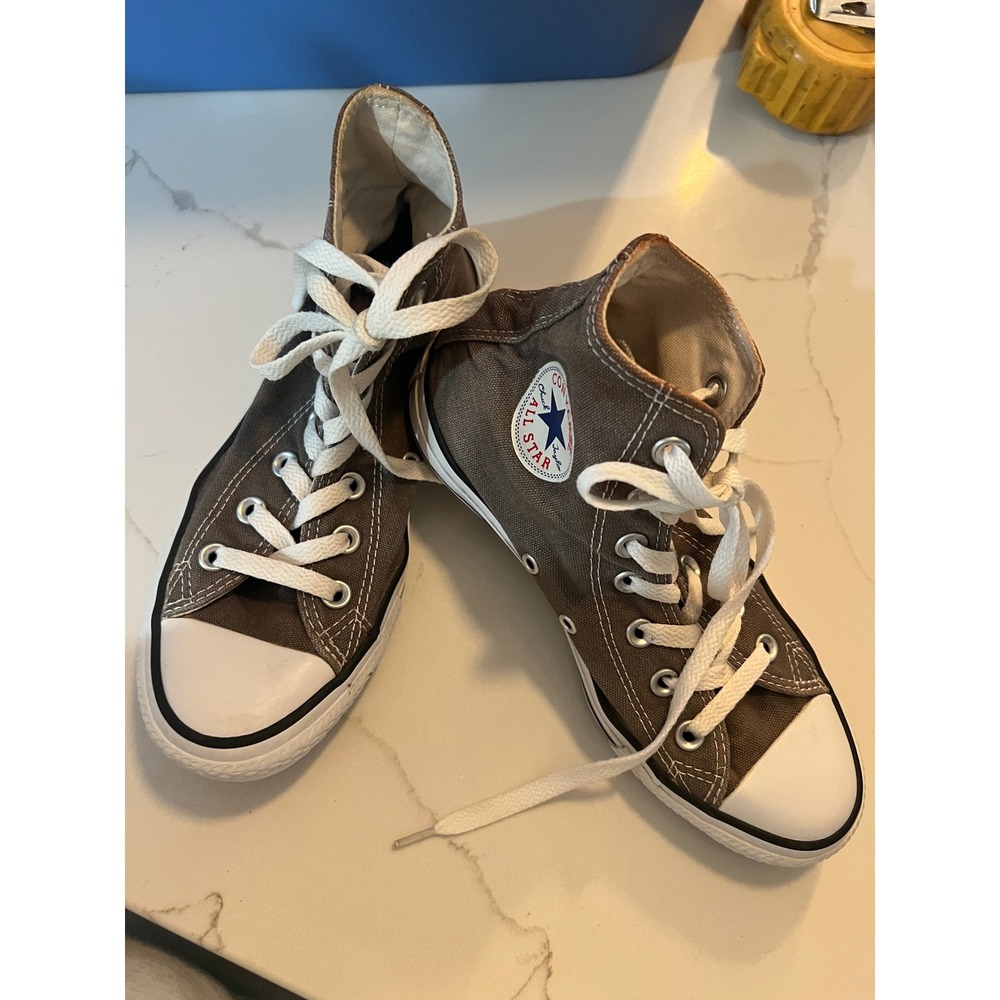 Converse Chuck Taylor All Star High Top Brown Canvas Sneakers Mens 4 Womens 6